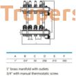Padlófűtés áramlásmérős osztó-gyűjtő 6 körös (EVP-XF11/6)