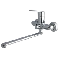 Ermetiq hosszúkifolyós kád és zuhanycsaptelep, KRÓM felülettel (ER-A202)