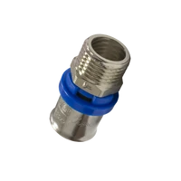 Press TH csatlakozó (toldó) Külső menetes (KM) 16x1/2" (FI-R1612M)