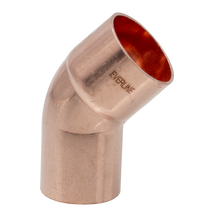Forrasztható réz könyök 18/45° KB (ECA-C18-45MF)