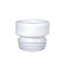 WC bekötő, egyenes, fehér gumi (STY-530-E-G)