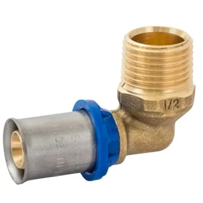 Press TH könyök külső menetes (KM)  16x1/2" Prémium olasz (ARL3003100)