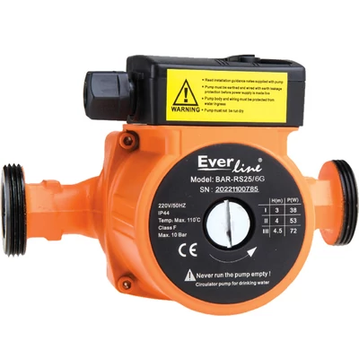 Keringető szivattyú 25/6G, Csatlakozási méret:6/4"(BAR-RS25-6G)