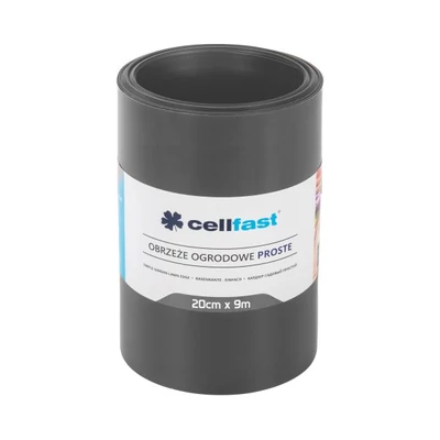 Ágyásszegély egyenes 20 cm x 9 m grafit (30-243)