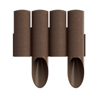 Ágyásszegély fautánzatú barna 4 tagos 2,3 m STANDARD (34-041)