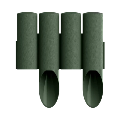Ágyásszegély fautánzatú zöld 4 tagos 2,3 m STANDARD (34-042)
