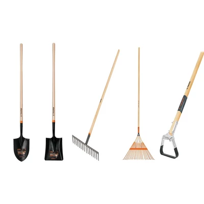 Kerti szerszám (ásó, lapát, gereblye, kapa, fűseprű) EXTRA csomag PIR-P_PCL-P_R-16M_EMX-18_ACT-HOE)