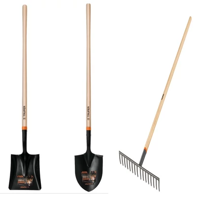 Kerti szerszám (ásó, lapát, gereblye), KEZDŐ csomag (PIR-P_PCL-P_R-16M)