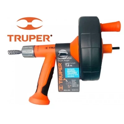 Csőtisztító, csőgörény, 7,6m TRUPER, (GÉPI) (DECA-25X)