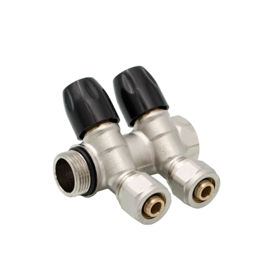 Osztó-gyűjtő 3/4"/16-os kulcsos csatlakozóval elzáró csappal, 2-3-4-5-6 körös (EVP-DA1634)