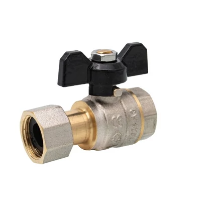 Golyóscsap pillangó karos BB  3/4"  Hollandis, SCW617N sárgaréz PN40 (ER-HFF34)