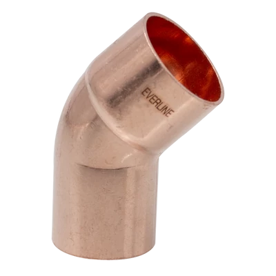 Forrasztható réz könyök 22/45° KB (ECA-C22-45MF)