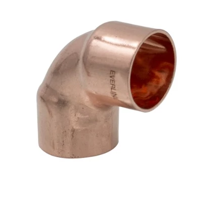 Forrasztható réz könyök 28/90° BB (ECA-C28-90FF)