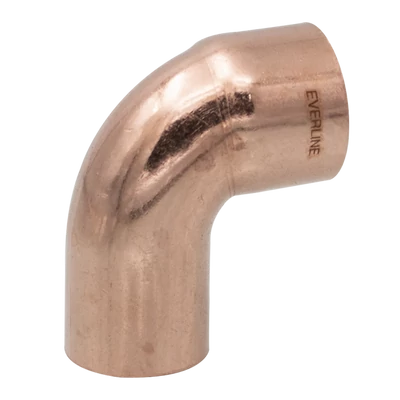 Forrasztható réz könyök 22/90° KB (ECA-C22-90MF)