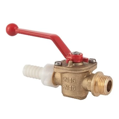 Kazántöltő-ürítő golyóscsap KM 3/4" (réz-piros)(MOFÉM/TEKA)(113-0023-00)