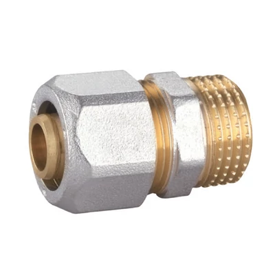 Kulcsos csatlakozó (toldó) külső menetes (KM) 16x1/2" KM fix (FD-R1612M)