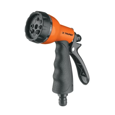 Locsolópisztoly csatlakozóval (8 szóráskép) puha markolat (PR-409)