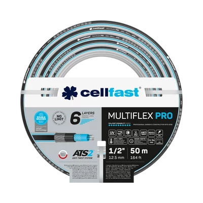 Locsolótömlő 6 rétegű MULTIFLEX ATSV 1/2" 50 m  csavarodásmentes(13-802)