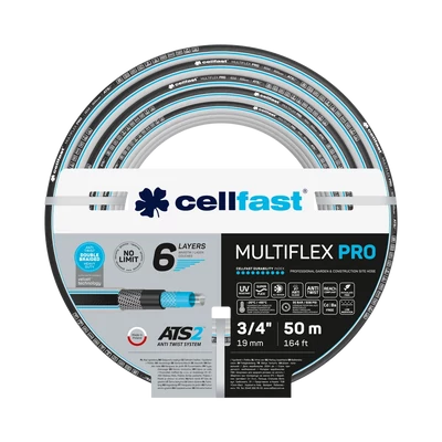 Locsolótömlő 6 rétegű MULTIFLEX ATSV 3/4" 50 m csavarodásmentes (13-822)