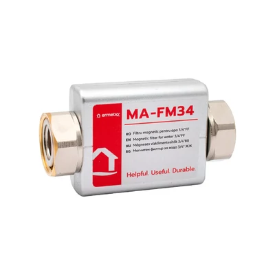 Mágneses vízkő- és korróziógátló háztastási gépekhez, kazánokhoz, vízmelegítőkhöz 3/4" (MA-FM34)