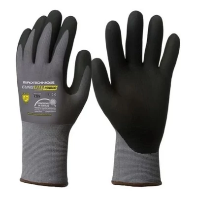 Kesztyű, tenyéren nitril mártott, erős szakítás- és kopásállóságú, méret:8  (1NIHG)