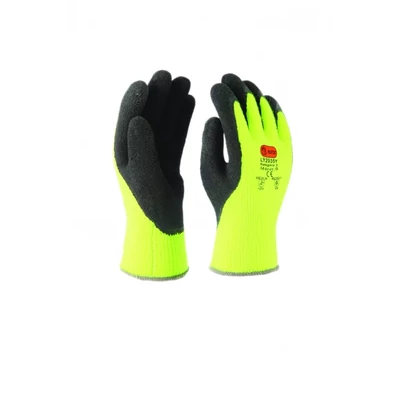 PENGUIN(W) (LY2035-Y) téli tenyérmártott latex kesztyű, méret: 9 és 11