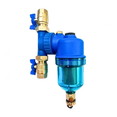 Mágneses iszapleválasztó 3/4", átlátszó szűrőház (NEW-MAG-34-ÁTL)