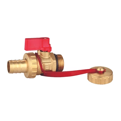 Kazántöltő-ürítő 1/2" (réz-piros)(RB-ER12)