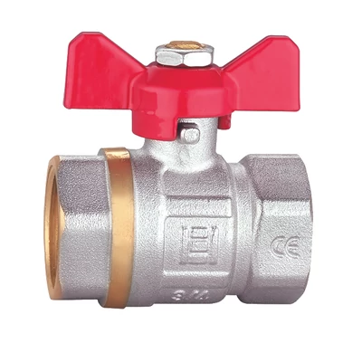 Golyóscsap pillangó karos BB  1/2''  sárgaréz 20 bar (RM-DFF12A)