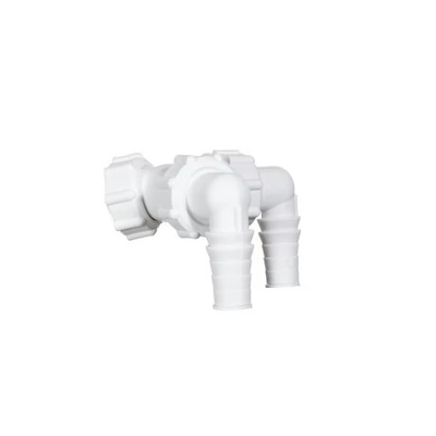 Mosógépszifon, Y bekötő mosógéphez, kettő csatlakozóval, 32 lefolyócsőhöz (STY-519)