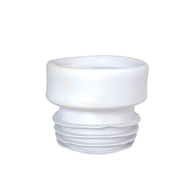 WC bekötő, egyenes, fehér gumi (STY-530-E-G)