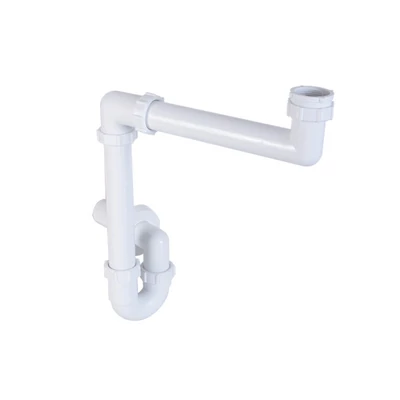 Helytakarékos csőszifon 6/4", leeresztőszelep nélkül, 40 mm-es (STY-641-2)