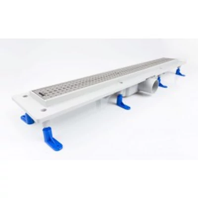 Zuhanyfolyóka egyenes, rozsdamentes ráccsal, Basic, 1000 mm (STY-B-100)