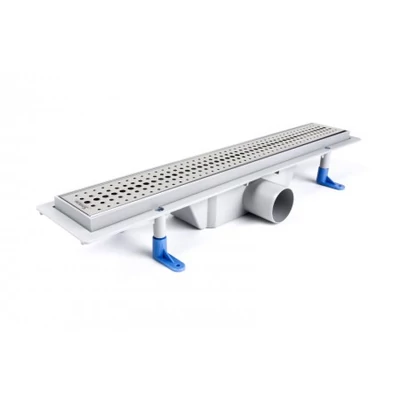 Zuhanyfolyóka egyenes, rozsdamentes ráccsal, Basic,  500 mm (STY-B-50)