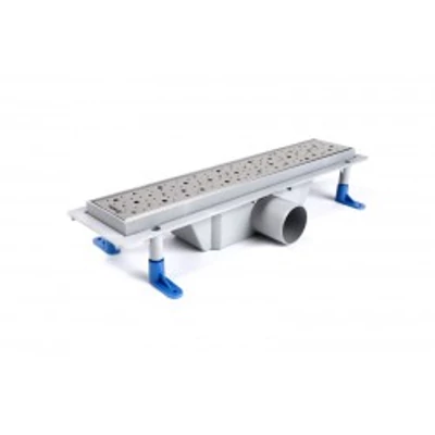 Zuhanyfolyóka egyenes, rozsdamentes ráccsal, Drops,  400 mm (STY-D-40)