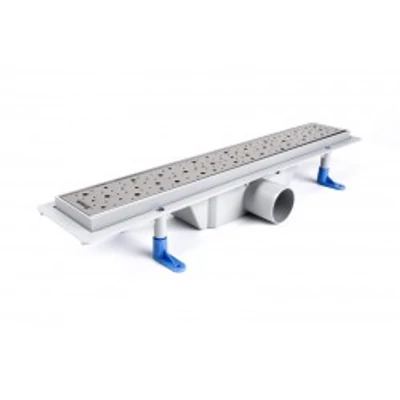 Zuhanyfolyóka egyenes, rozsdamentes ráccsal, Drops,  500 mm (STY-D-50)