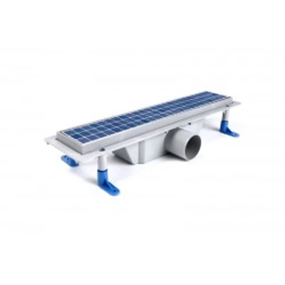 Zuhanyfolyóka egyenes, rozsdamentes ráccsal, Floor,  400 mm (STY-F-40)