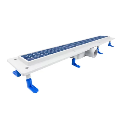 Zuhanyfolyóka egyenes, rozsdamentes ráccsal, Floor,  800 mm (STY-F-80)