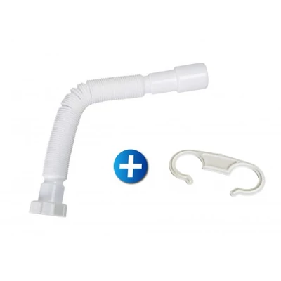 Jollyflex 5/4" műanyag hollandis 32/40 (lefolyócső) 395-810 mm nyújtható (STY-616)