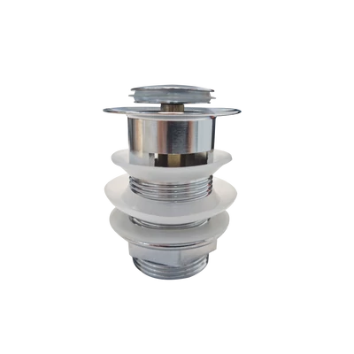 Klikk-klakk fém dugós, fém test, 5/4", kis dugóval, Túlfolyós mosdókagylókhoz (VEN-A1002)