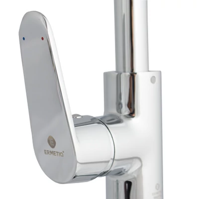 Kép 4/4 - Ermetiq 90° csöves konyhai csaptelep,  KRÓM kivitelben (ER-A209)