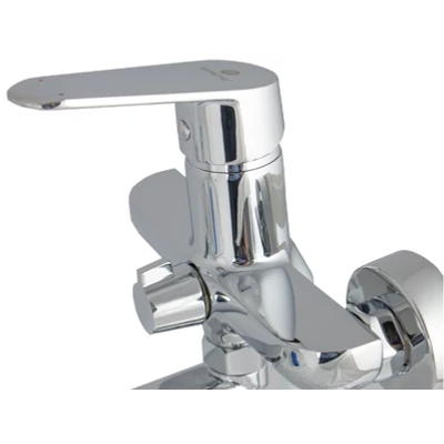 Kép 5/5 - Ermetiq hosszúkifolyós kád és zuhanycsaptelep, KRÓM felülettel (ER-A202)