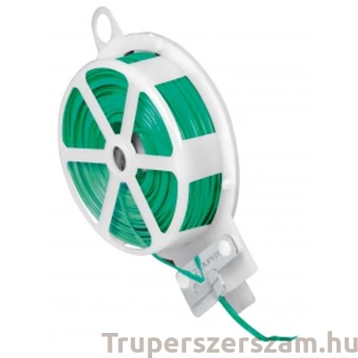 Kép 1/2 - Kötözőanyag, fémszál műanyag bevonattal, zöld színű (BIMBO-30)