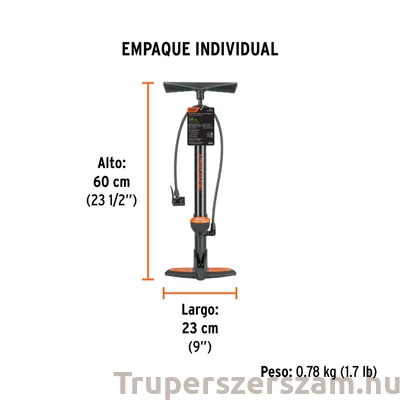 Kép 2/2 - Truper pumpa nyomásmérővel (BOM-MAX)