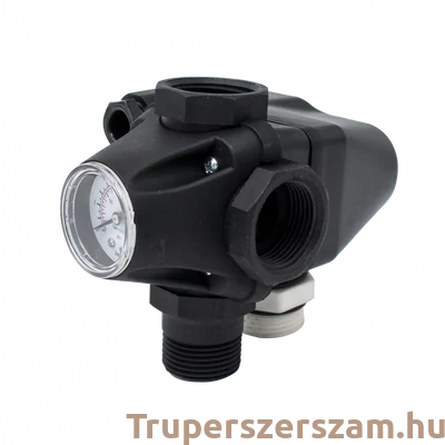 Kép 2/2 - Mechanikus nyomáskapcsoló manométerrel, csatlakozások 1" (BAR-PMW114)