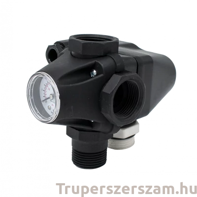 Kép 2/2 - Mechanikus nyomáskapcsoló manométerrel, csatlakozások 1" (BAR-PMW114)