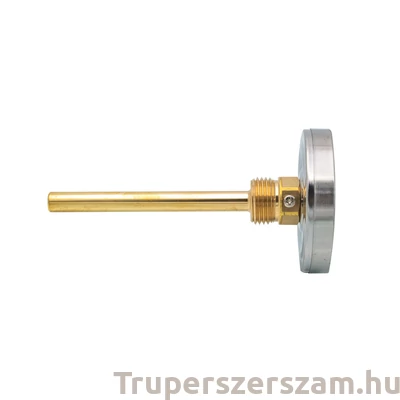 Kép 2/2 - Hőmérő Axiális, merülős, 1/2", Φ63 100 mm-es rúddal (BAR-T63100)