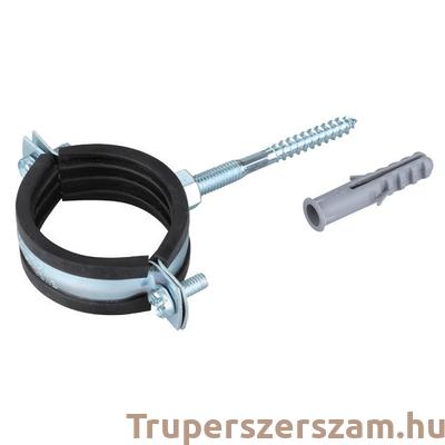 Gumi gyorskötöző + csavar és tipli 6/4", csőbilincs, (CT-FS112A)