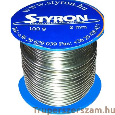 Csőszerelvény forraszó cin (forrasztó ón) 2 mm, 250 g.-os tekercs  (CIN-2)