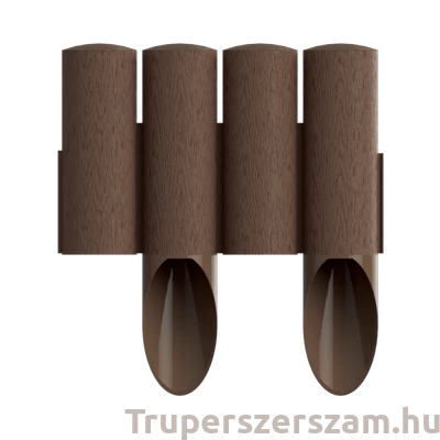 Kép 1/2 - Ágyásszegély fautánzatú barna 4 tagos 2,3 m STANDARD (34-041)